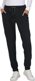 Women's 7-Pocket Stretch Jogger Scrub Pants - Mid-Rise Comfort