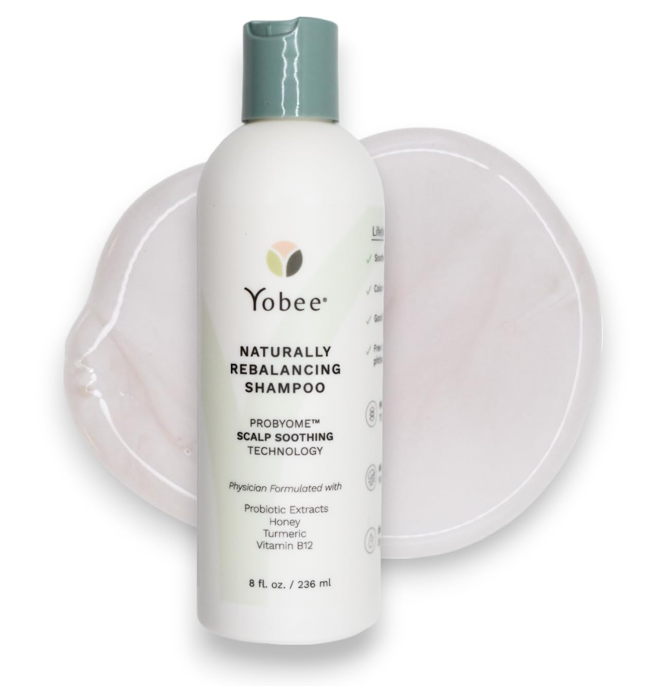 Yobee Scalp Relief Shampoo | Para Probiotics, Organic Honey & Turmeric | Dandruff & Psoriasis Care