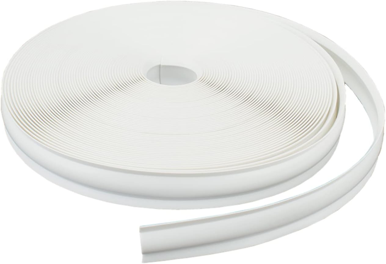 RV Vinyl Trim Molding Insert 3/4 in White for Travel Trailers