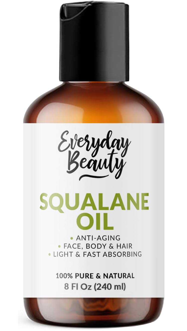 Squalane Oil - 100% Pure Natural Plant Derived Facial Oil 8oz