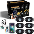 SUNPIE 6 Pods RGBW LED Rock Lights for Trucks - App & Remote Control