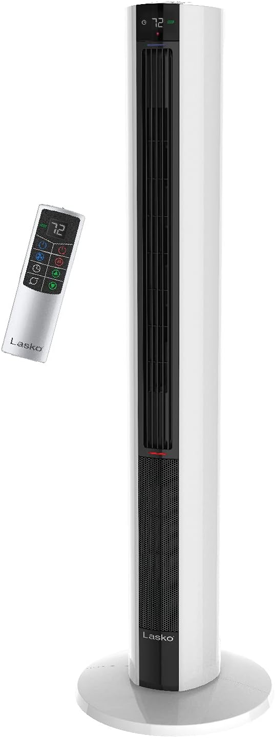 Oscillating Tower Fan and Space Heater for Year-Round Use 42ftin