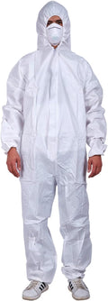 Cleaing Disposable Paint Suit 3-Pack - SMS Coveralls with Hood