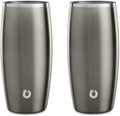 SNOWFOX Premium Vacuum Insulated Stainless Steel Beer Glass Set