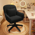 Home Office Chair Computer Chair with Mid-Back Velvet Upholstered