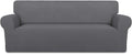 PureFit Super Stretch Sofa Slipcover - Soft Non Slip Gray