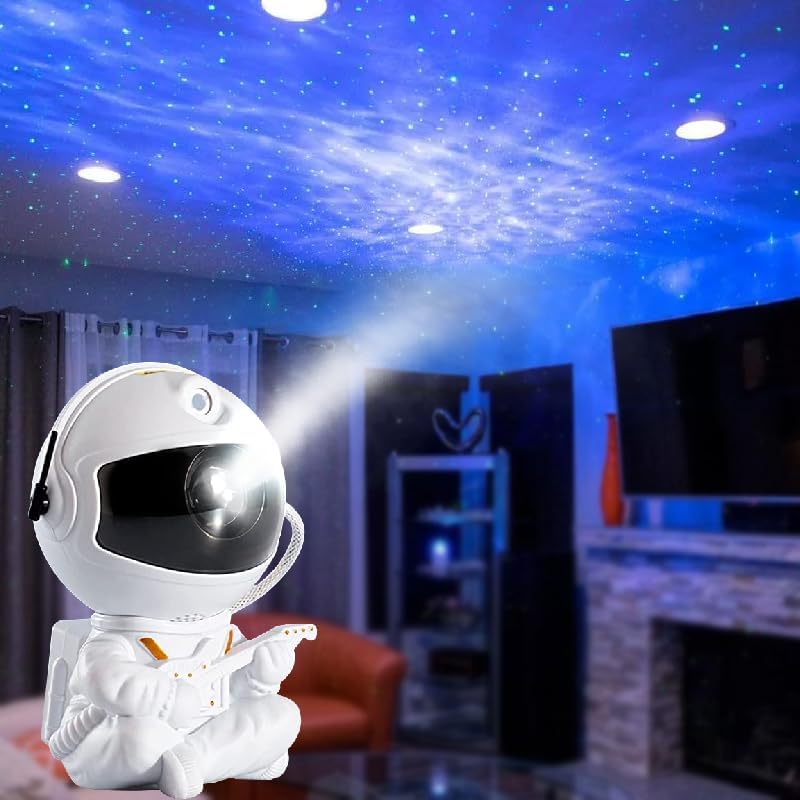 360 Rotating Astronaut Galaxy Projector - Remote Control, 15 Combos, Kids Room Decor