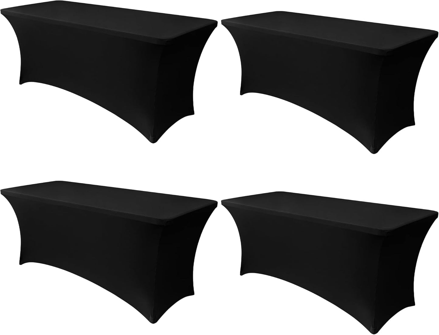 Obstal 6ft Stretch Spandex Table Cover for Events and Parties