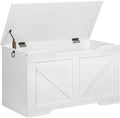 Storage Bench Toy Chest 29.5 in Retro Wooden Storage Bench - Safe