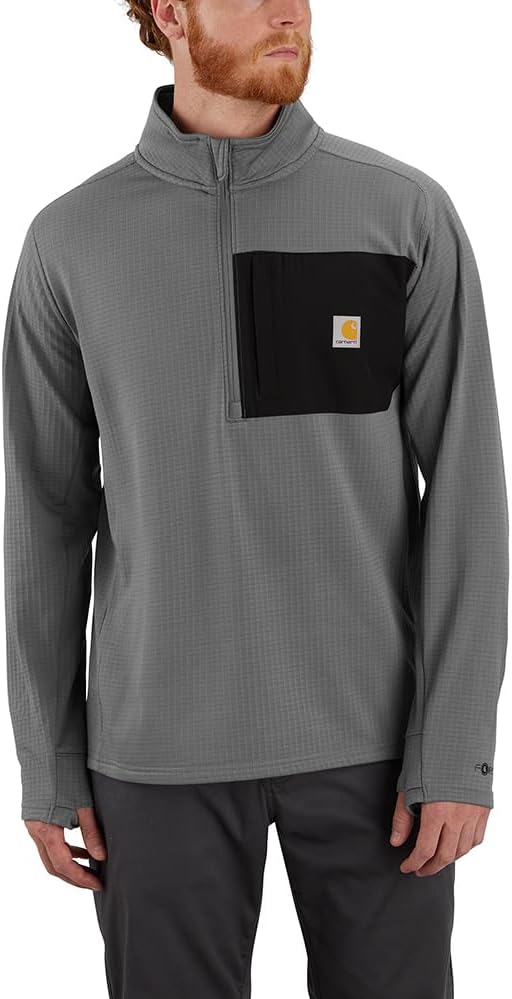 Carhartt Men's Force Relaxed Fit Mock Neck Half-Zip T-Shirt Review