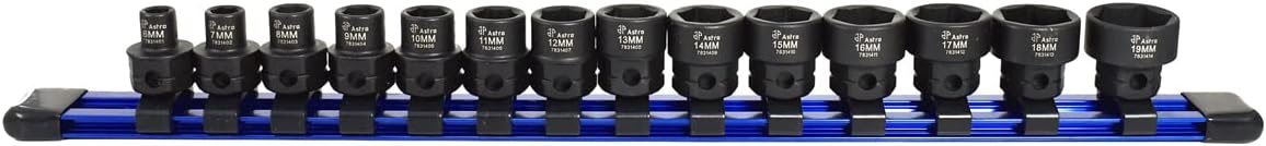 Astro Tools 78314 Low Profile Nano Impact Sockets - Metric Set
