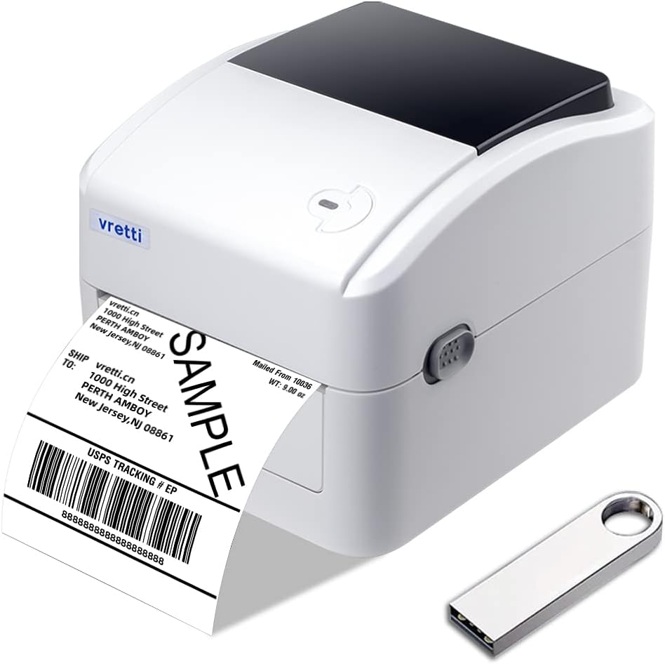 Vretti Thermal Printer for 4x6 Shipping Labels and More