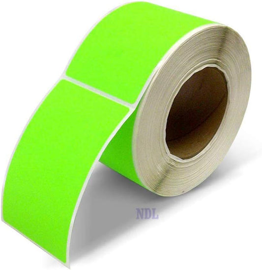 500 Fluorescent Green 3x5 Inventory Labels