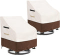 Rileytee Outdoor Swivel Chair Cover 2 Pack - Durable Waterproof