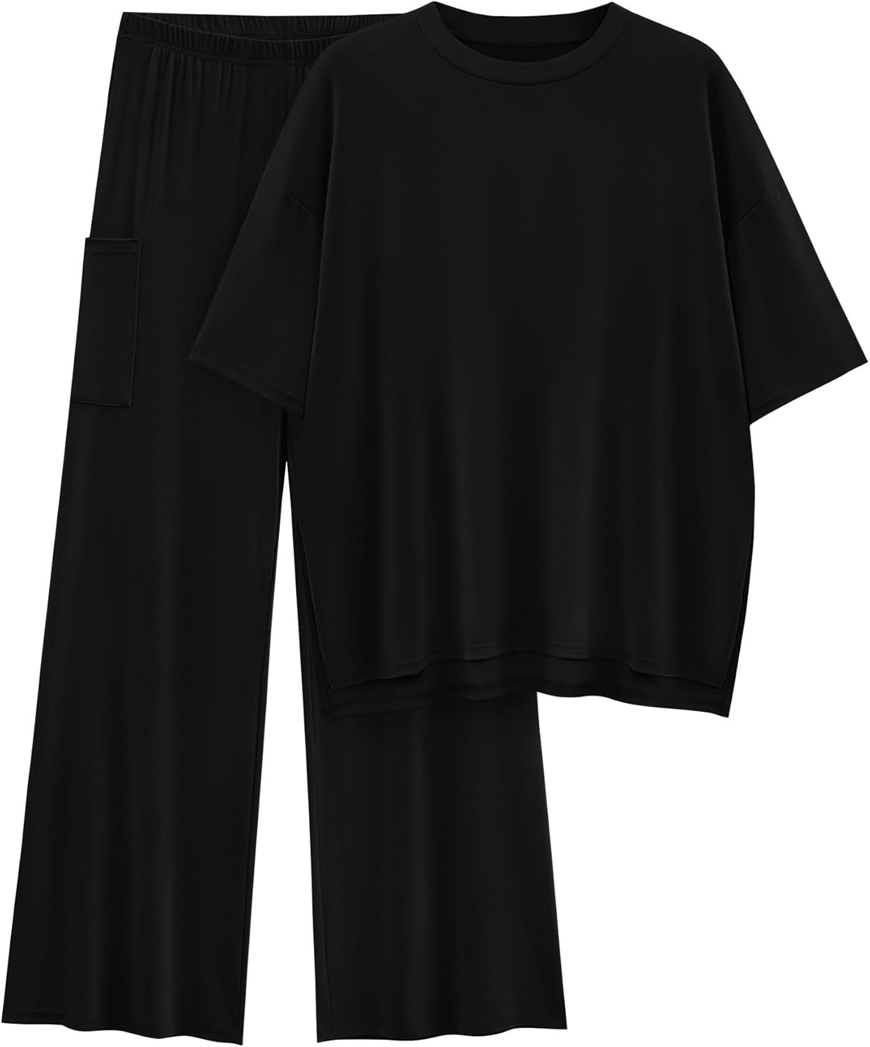 KIRUNDO Womens 2 Piece Outfits for Summer Casual Comfort