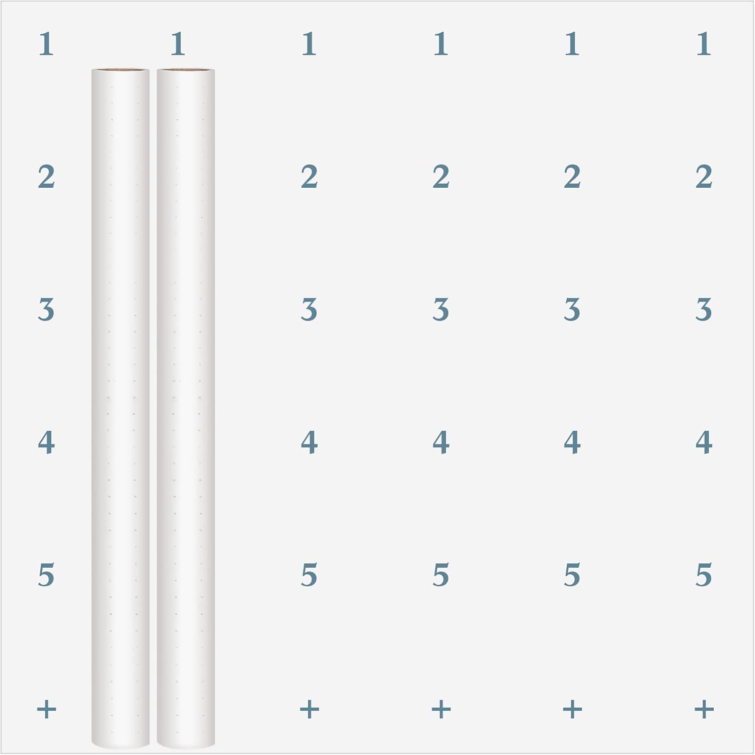 Fuutreo Dotted Pattern Paper Rolls for Sewing and Crafting