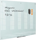 Glass Whiteboard 48 x 72in Magnetic Frameless Glass Board - Large
