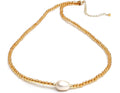 Gempires Gemstone Beaded Citrine and Pearl Choker - Timeless