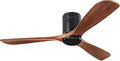 Maypel Flush Mount Ceiling Fan 52in - Quiet Outdoor Wood Fan