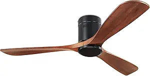 Maypel Flush Mount Ceiling Fan with Remote Control for Patios
