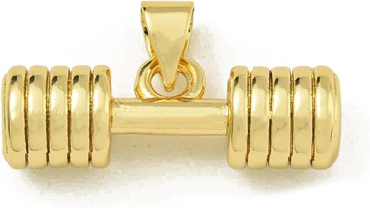 Gold Plated Gym Charms for Jewelry Making