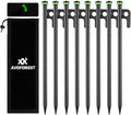 12 Heavy Duty Tent Stakes Set for Camping - AVOFOREST