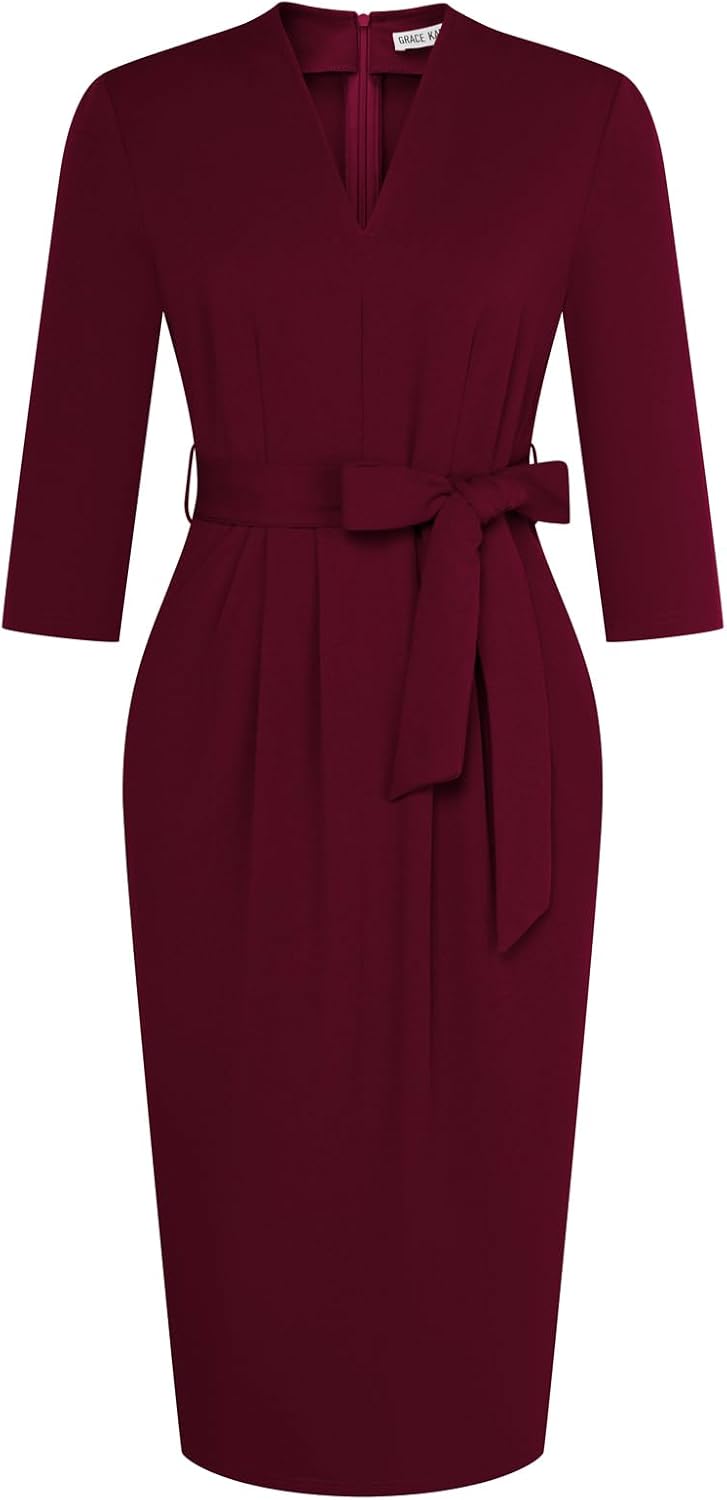 GRACE KARIN Womens Work Dresses with Pockets for Office Style