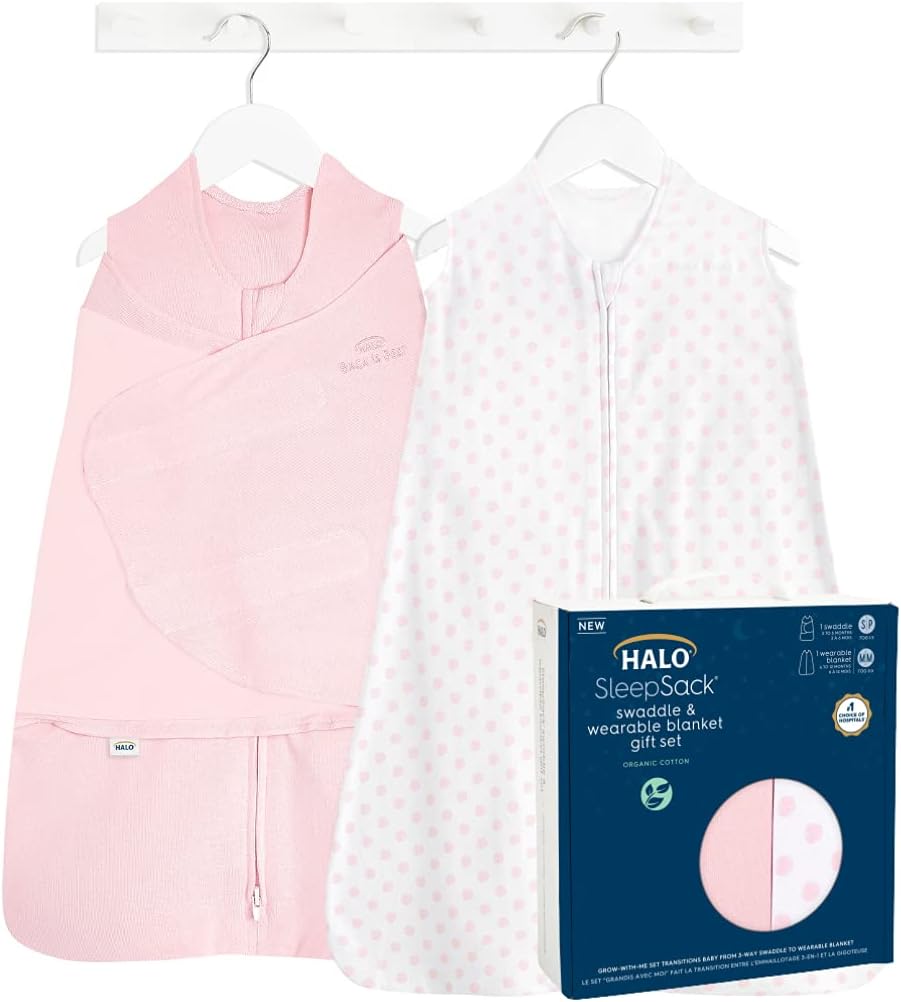 HALO Sleepsack Swaddle Gift Set for Safe Sleep and Comfort
