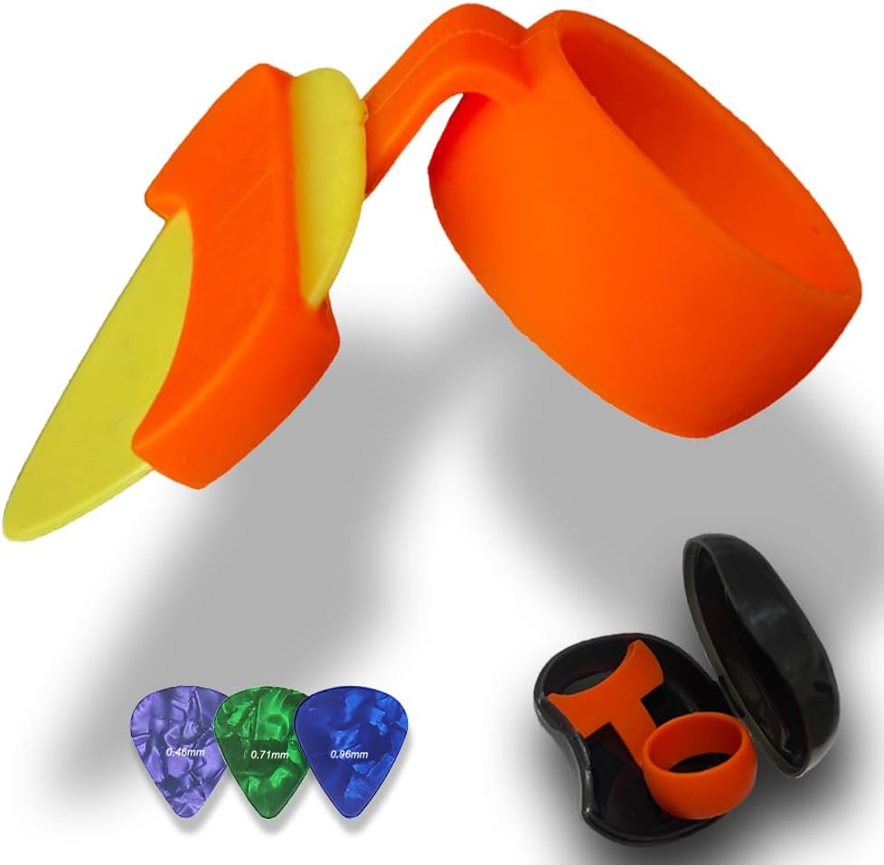 Durable Silicone Guitar Pick Grips ~ Enhanced Comfort