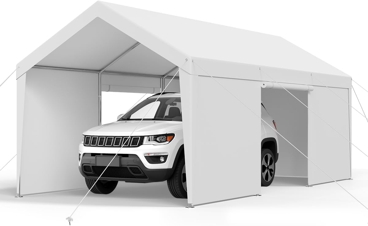 VEVOR Carport 12 x 20 FT Heavy Duty Outdoor Car Canopy