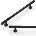 10 Pack Matte Black Cabinet Pulls 6.3 in Kitchen Handles - Durable