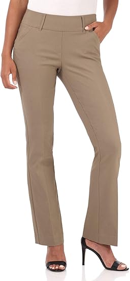 Rekucci Women's Ease into Comfort Bootcut Pant with Tummy Control