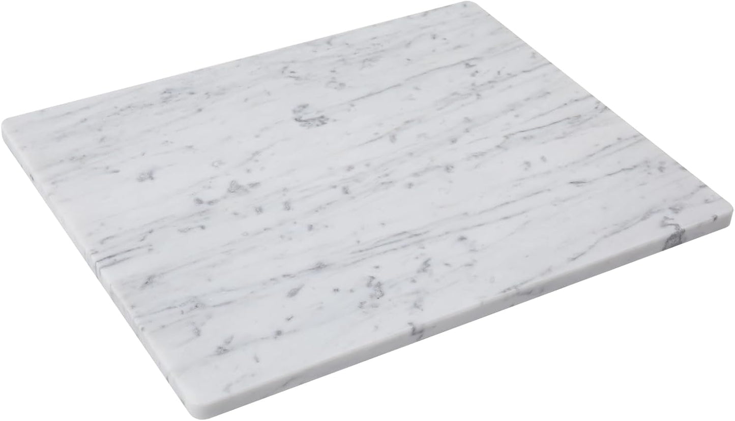Carrara White Marble Cutting Board for Pastry and Cooking