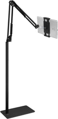 Tablet Floor Stand with 5LB Metal Base - Adjustable Overhead Holder