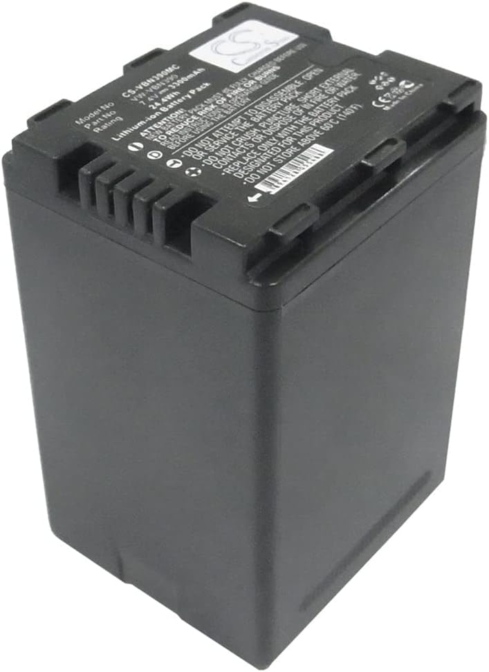 3300mAh Battery for Panasonic HDC-TM900 and HDC-HS900 Models