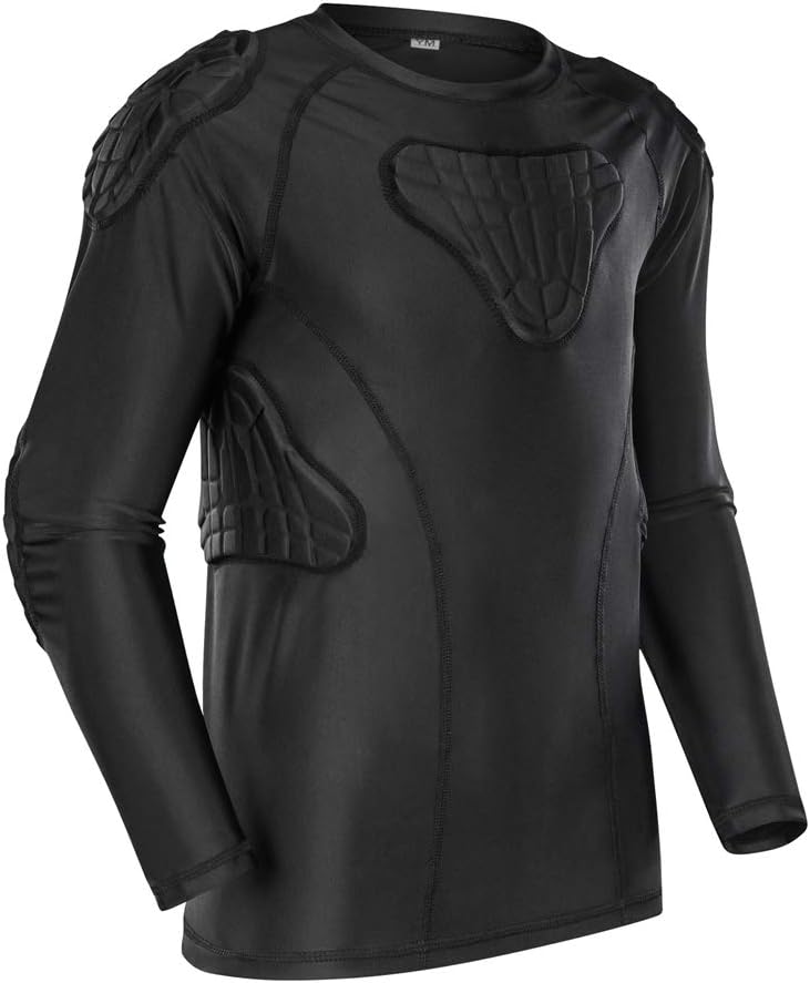 TUOY Youth Padded Chest Football Rib Protector Shirt for Sports