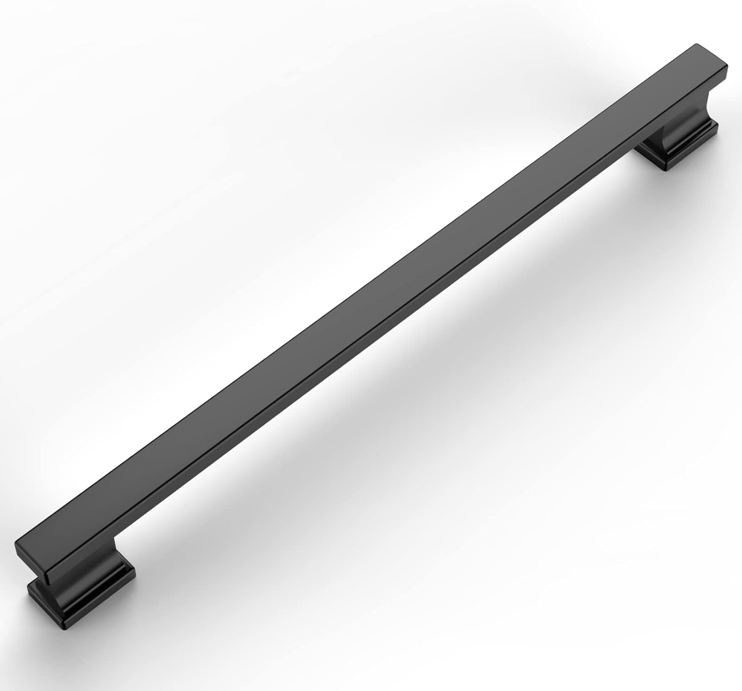 Amerdeco 10 Pack Matte Black Cabinet Pulls for Kitchen Cabinets