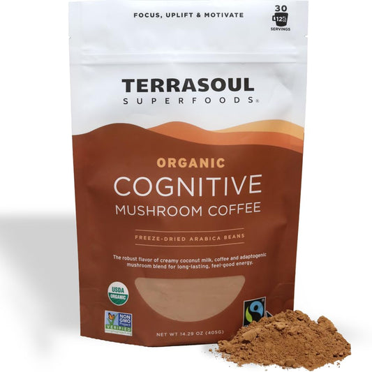 Organic Cognitive Mushroom Coffee - Boost Focus