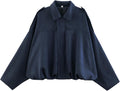 Women's Faux Suede Bomber Jacket Oversized Pilot Coat - Chic