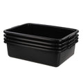 24 Liters Large Commercial Bus Tubs Set of 4 - Durable Plastic Bus