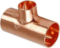 EZ-FLUID 1in x 1in x 3/4in Copper Reducing Tee for Plumbing