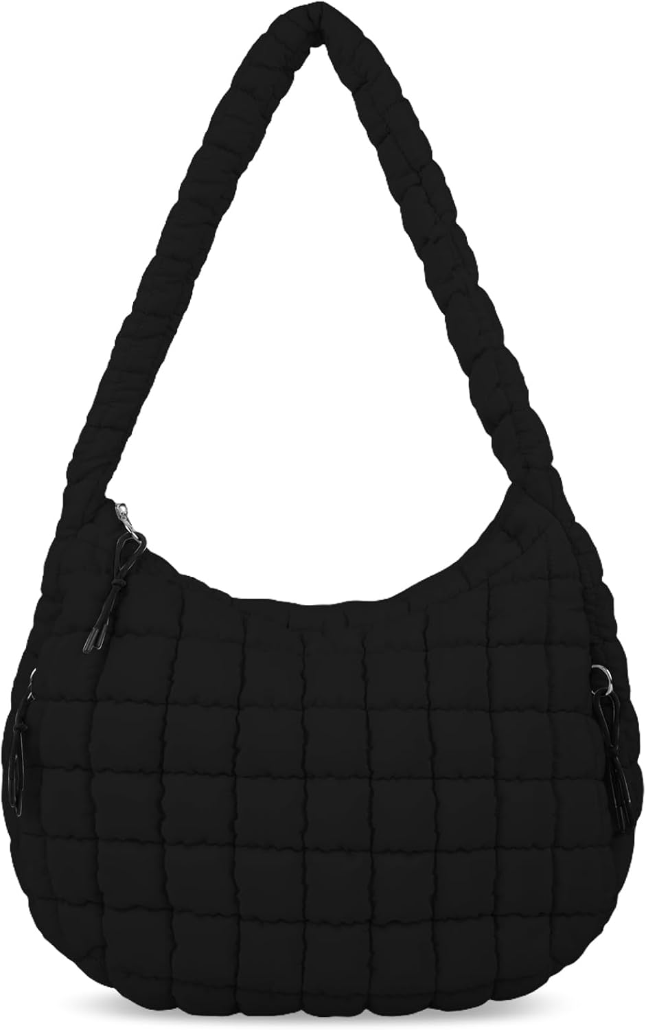 Quilted Puffer Tote Bag for Women - Lightweight Carryall Hobo