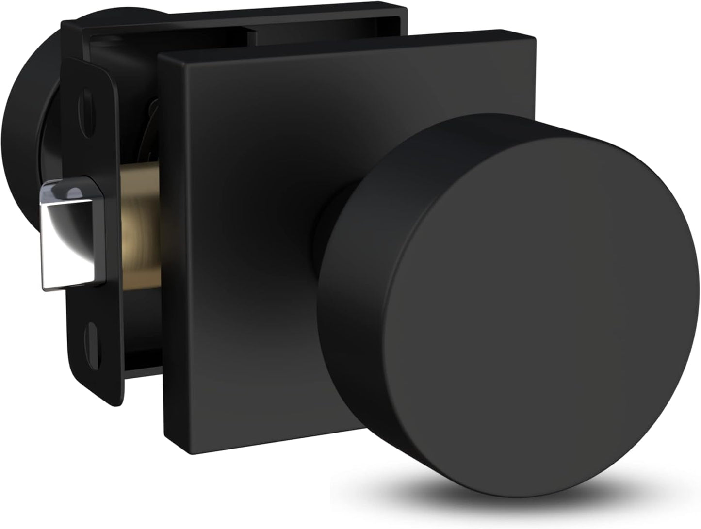 Mega Handles SUANA Passage Door Knob - Matte Black Elegance