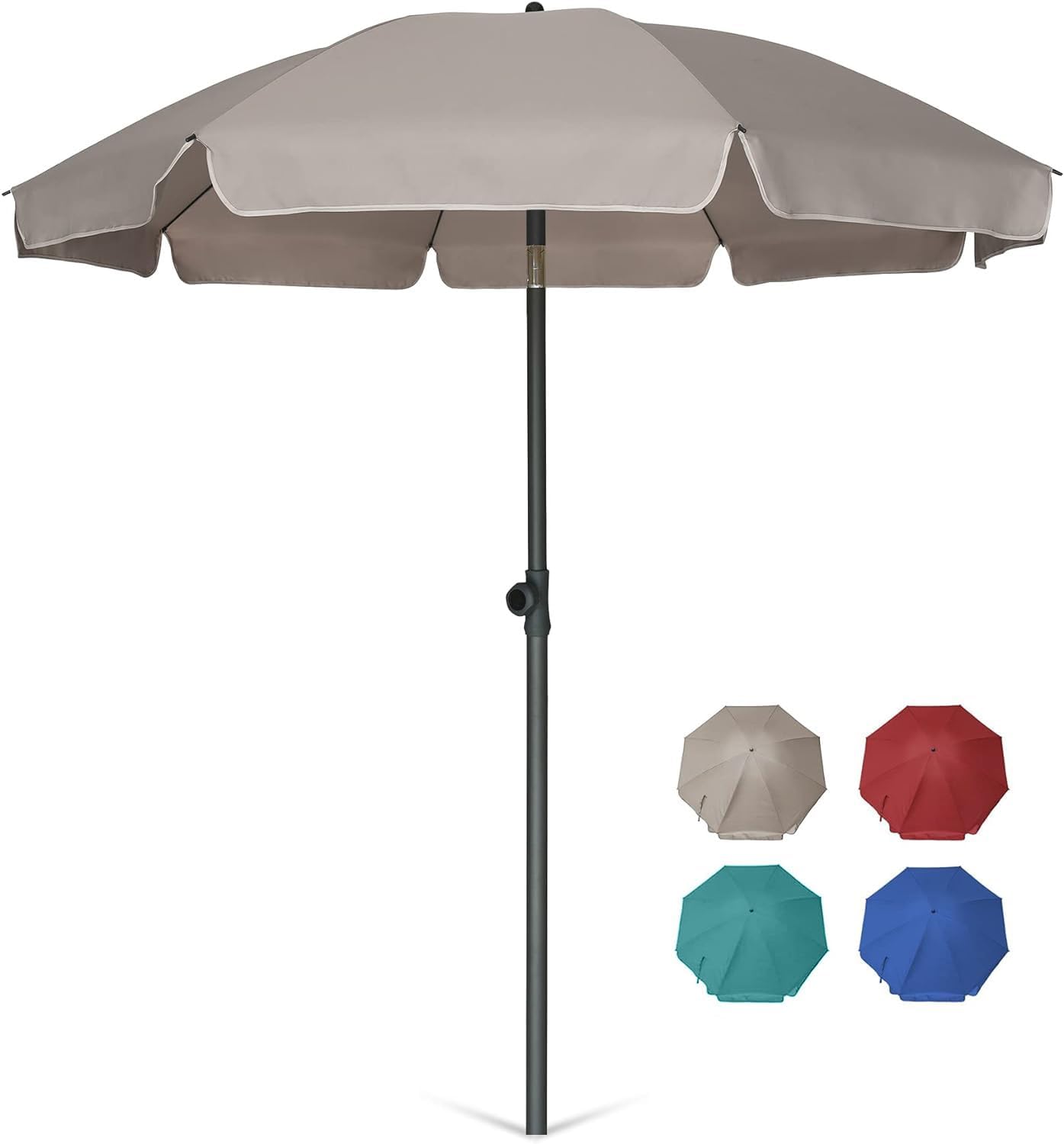 AMMSUN 6.5 ft Patio Umbrella with Tilt for Outdoor Shade