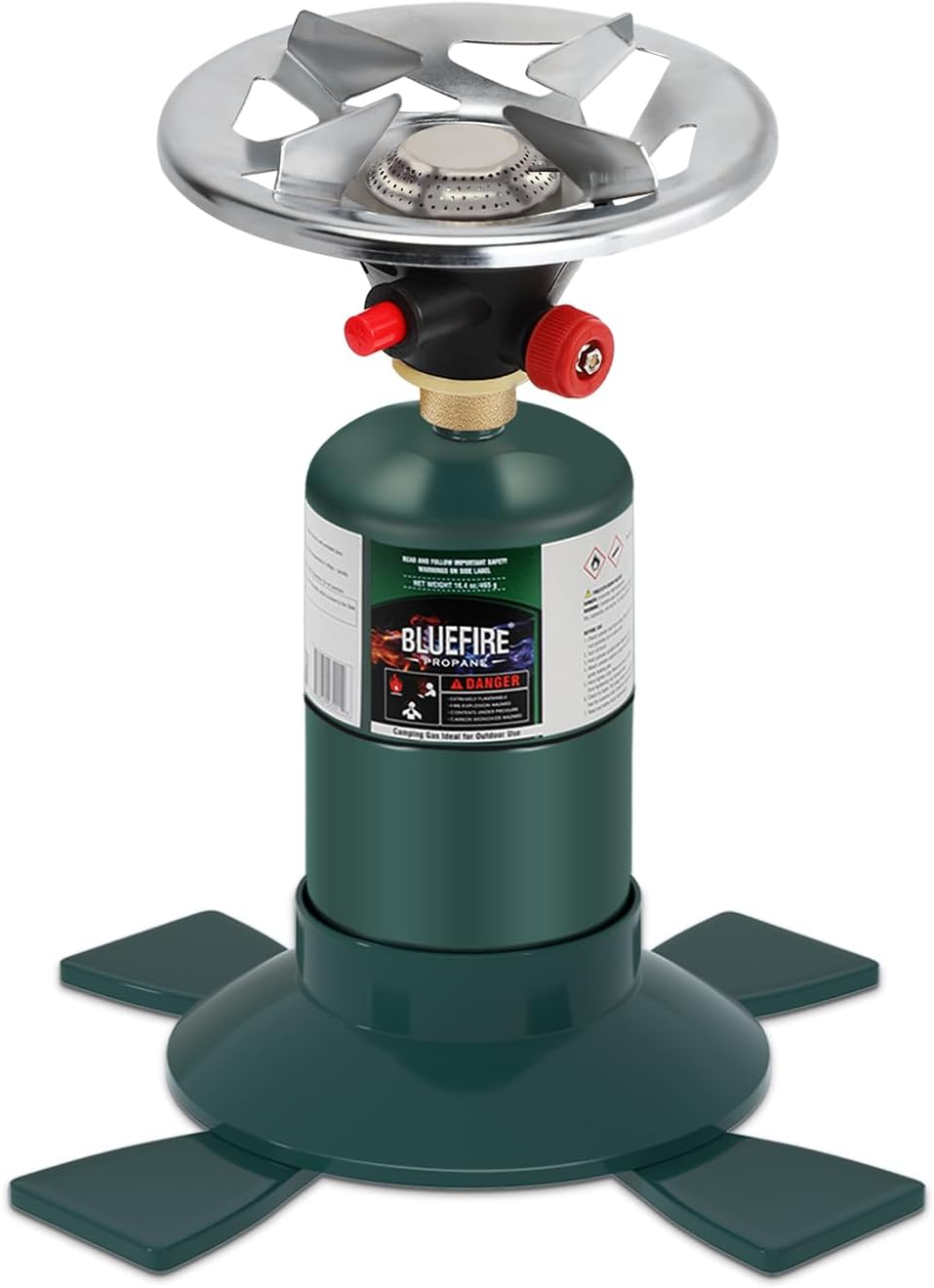 KOMAN Single Burner Propane Stove: Button Starter, 10000BTU