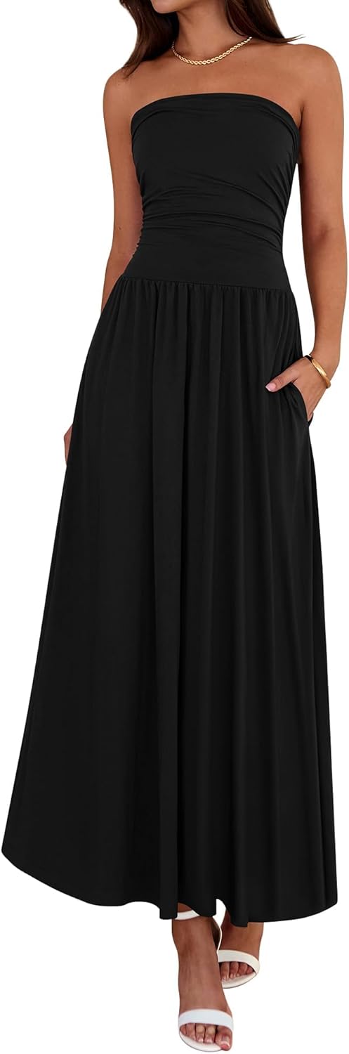 Stylish Summer Maxi Dresses for Women with Pockets and Elegance