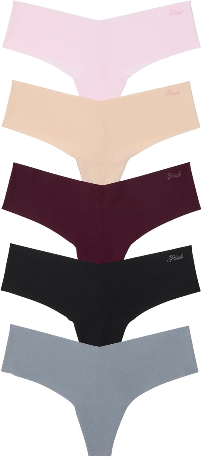 Victoria's Secret PINK No Show Thong Underwear Multi Pack Review