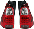 TRQ 2 Piece Tail Light Assembly Set Compatible with 2006-2009 Toyota