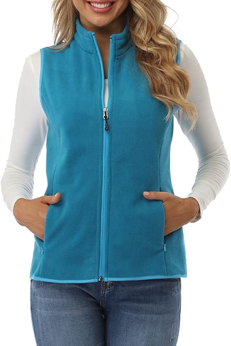 Fuinloth Women's Fleece Vest - Soft Sleeveless Classic Fit