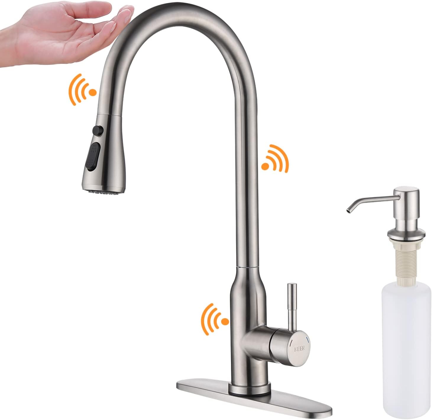 Touch Kitchen Faucet with Pull Down Sprayer for Easy Washing
